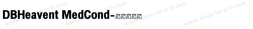 DBHeavent MedCond字体转换